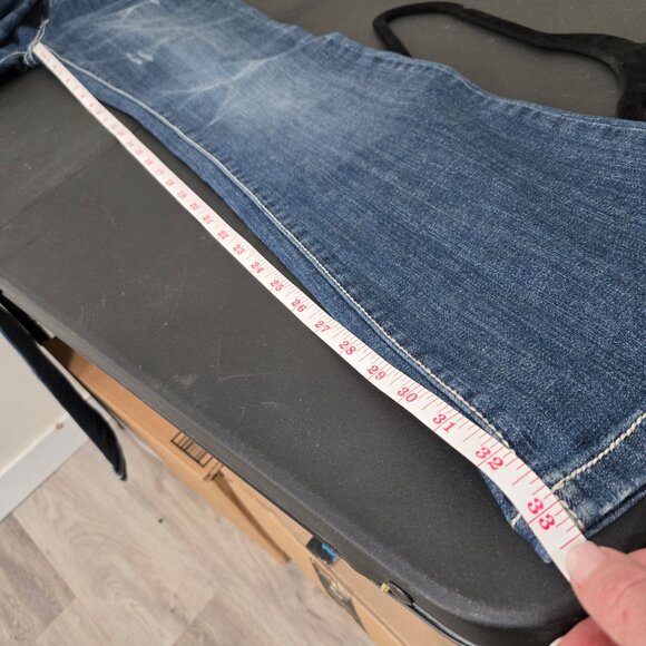 Vintage LA Idol USA Boot Cut Denim Jeans Size 30/34 - Picture 15 of 16